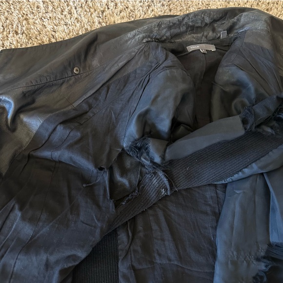 Vince Leather Scuba Moto Jacket - Picture 13 of 15